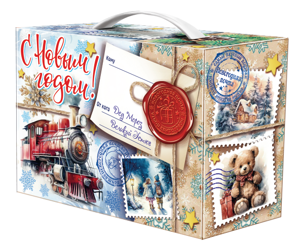 Посылка — Картон — сладкий новогодний подарок, Калуга